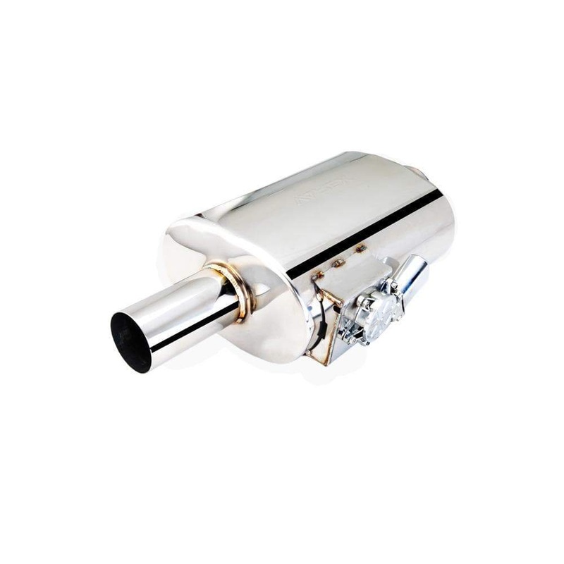 Varex Oval Muffler - 5"x8"x15"/ 2.5" Flanged Inlet / 2.5" Single-Wall Outlet (VMK40-250)