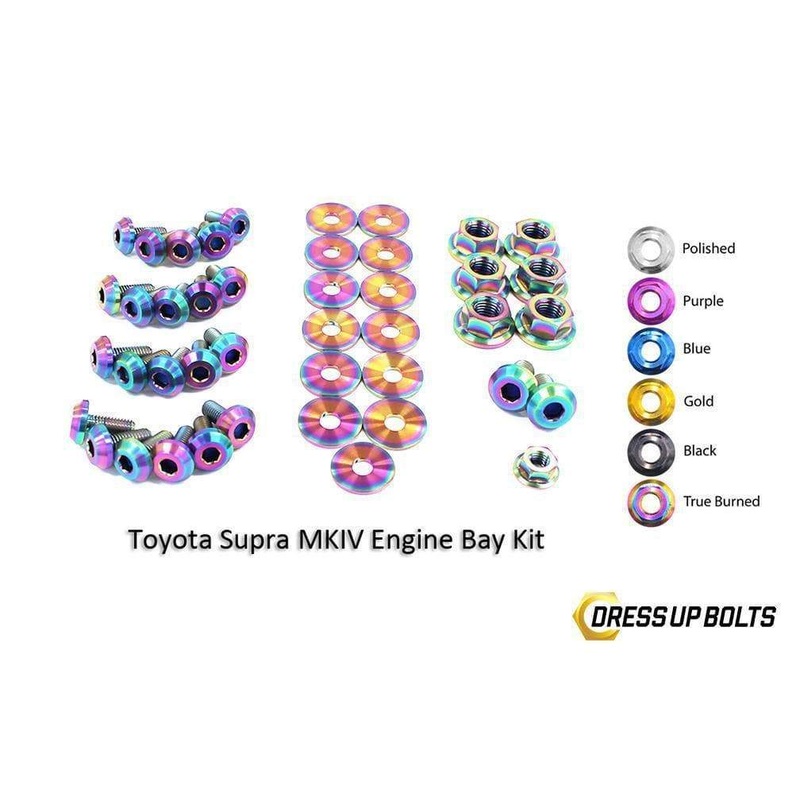 Dress Up Bolts Titanium Engine Bay Kit | 1993-2002 Toyota Supra MKIV (TOY-002-Ti)