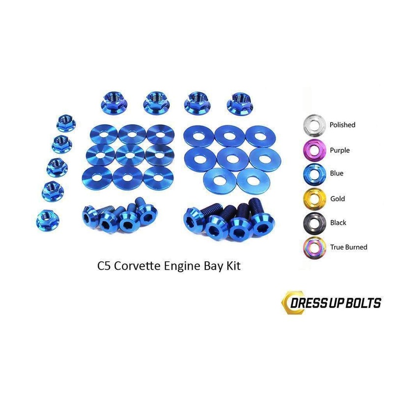 Dress Up Bolts Titanium Engine Bay Kit | 1997-2004 Chevrolet C5 Corvette (CHE-002-Ti)