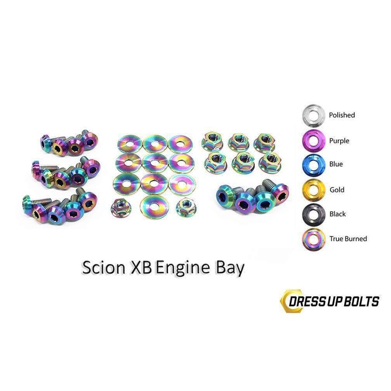 Dress Up Bolts Titanium Engine Bay Kit | 2003-2006 Scion xB (TOY-013-Ti)