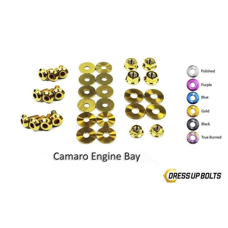 Dress Up Bolts Titanium Engine Bay Kit | 2010-2015 Chevrolet Camaro (CHE-001-Ti)