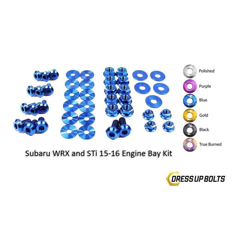 Dress Up Bolts Titanium Engine Bay Kit | 2015-2019 Subaru WRX (SUB-009-Ti)