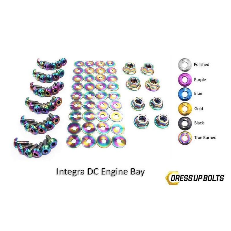 Dress Up Bolts Titanium Full Engine Bay Kit | 1994-2001 Acura Integra DC (HON-011-Ti)