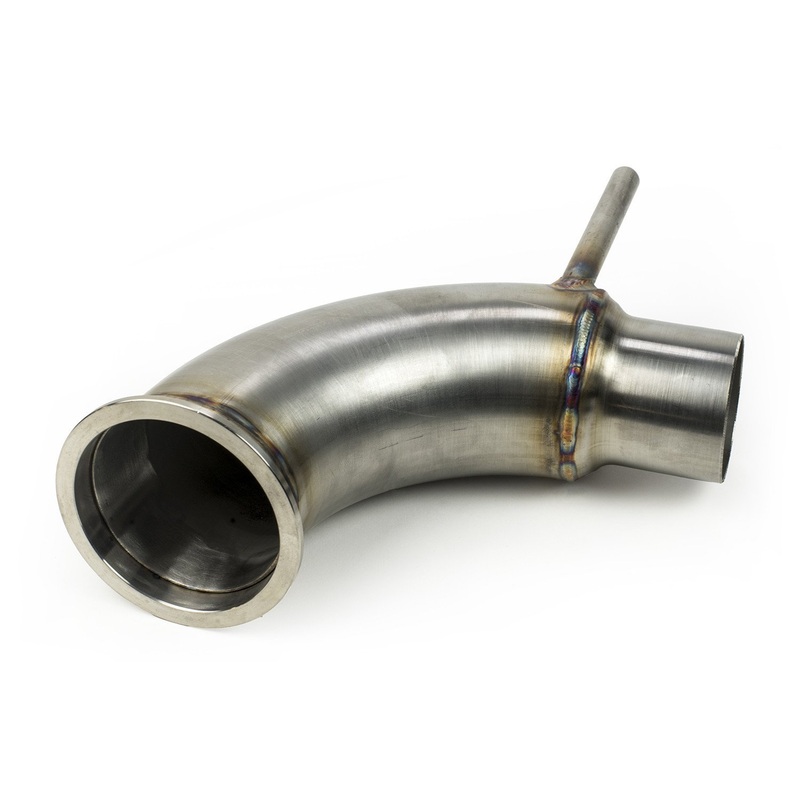 MAP Downpipe to OEM Catback Transition - 3" to 2.25" U-Bend | 2015+ Ford Mustang Ecoboost (EBM-DP-OEMCB)