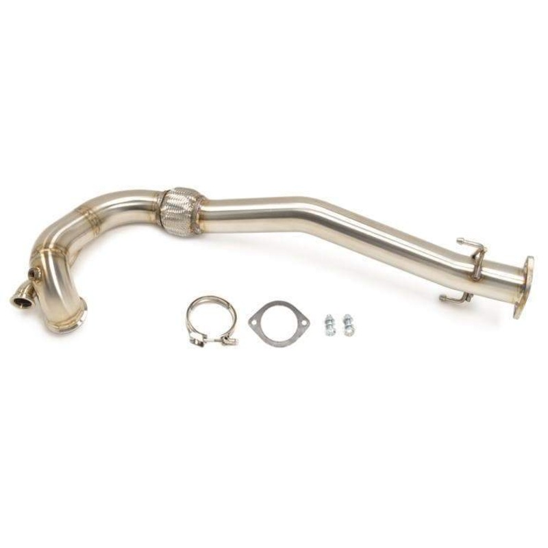 STM Stainless Steel Downpipe Recirc for FP SS Housing | 2001-2006 Mitsubishi Lancer Evolution 7/8/9 (STM-EVO-O2DPFP-RC)
