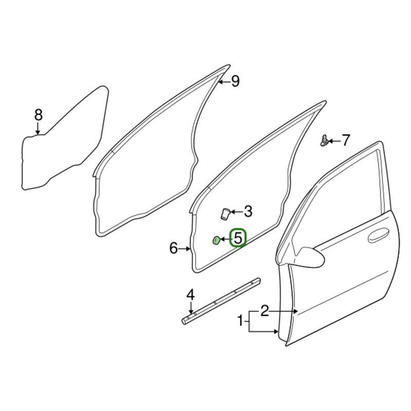 Mitsubishi OEM 65974E/G 30mm Rubber Ring | 2001-2006 Mitsubishi Evo 7/8/9 (MU670035)