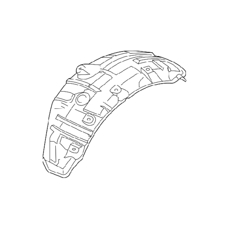 Mitsubishi OEM Rear Fender Liner (RH) | 2008-2015 Mitsubishi Evo X (5370A424)