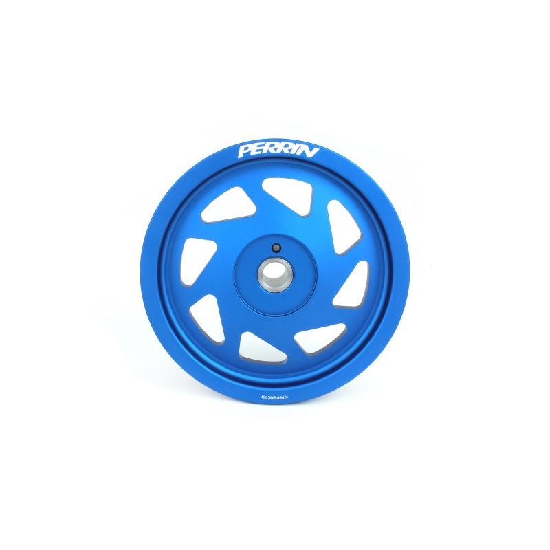 Perrin Lightweight Crank Pulley - Blue | 2019-2021 Subaru WRX (PSP-ENG-104BL)