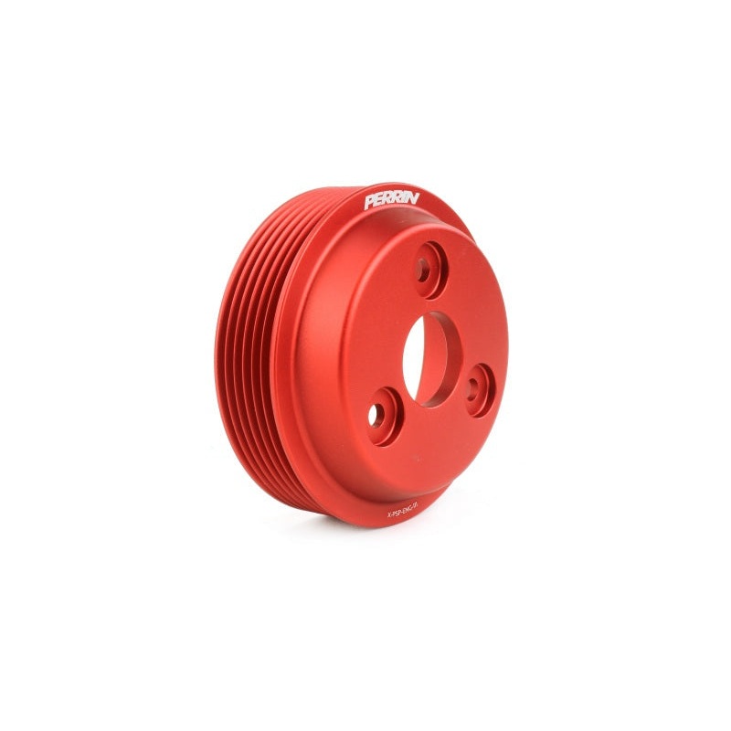 Perrin Lightweight Water Pump Pulley - Red | 2015-2021 Subaru WRX (PSP-ENG-111RD)
