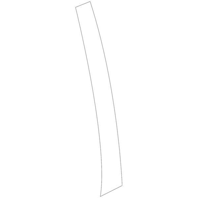 Mitsubishi OEM Front Door Center Tape (RH) | 2003-2006 Mitsubishi Evo 8/9 (7410A030XA)