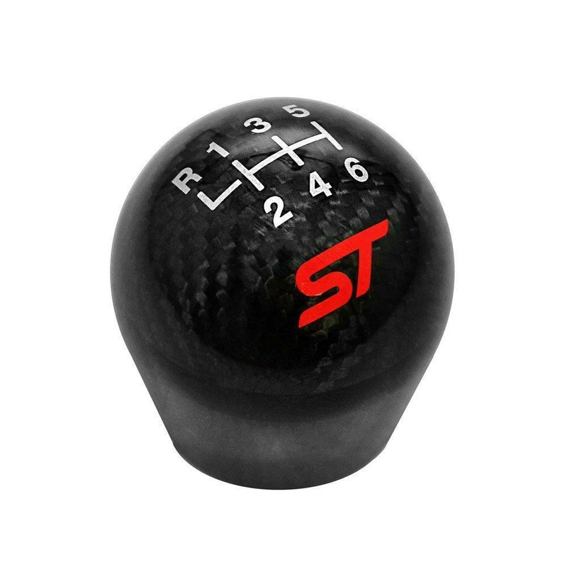Ford Performance 6-Speed Carbon Fiber Shift Knob w/ ST Logo | 13-18 Ford Focus ST / 14-19 Fiesta ST (M-7213-FSTCF)