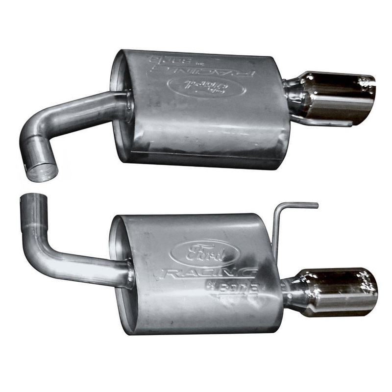 Ford Performance Touring 2-1/4" Axle-Back Exhaust by Borla | 2015-2019 Ford Mustang EcoBoost w/o Active Exhaust (M-5230-M4T)