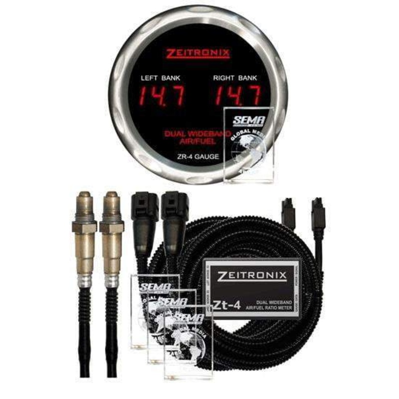 Zeitronix ZT-4+ZR-4 Dual Wideband AFR Meter & Gauge Bundle | V6/V8/V10/V12 Engines (ZT-4+ZR-4)