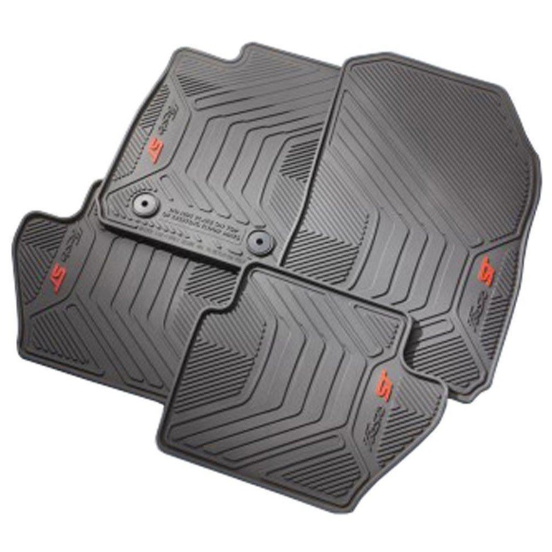 Ford OEM All-Weather Floor Mat Set w/ ST Logo | 2014-2019 Ford Fiesta ST (EE8Z-5413300-AA)