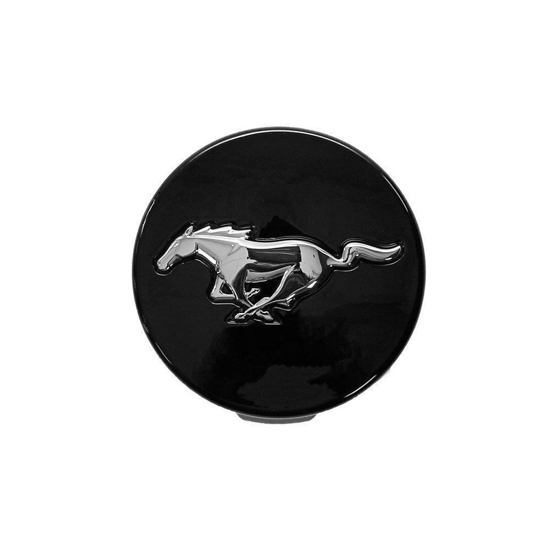 Ford Performance Black Center Cap w/ Chrome Pony | 2015-2019 Ford Mustang (M-1096-O)