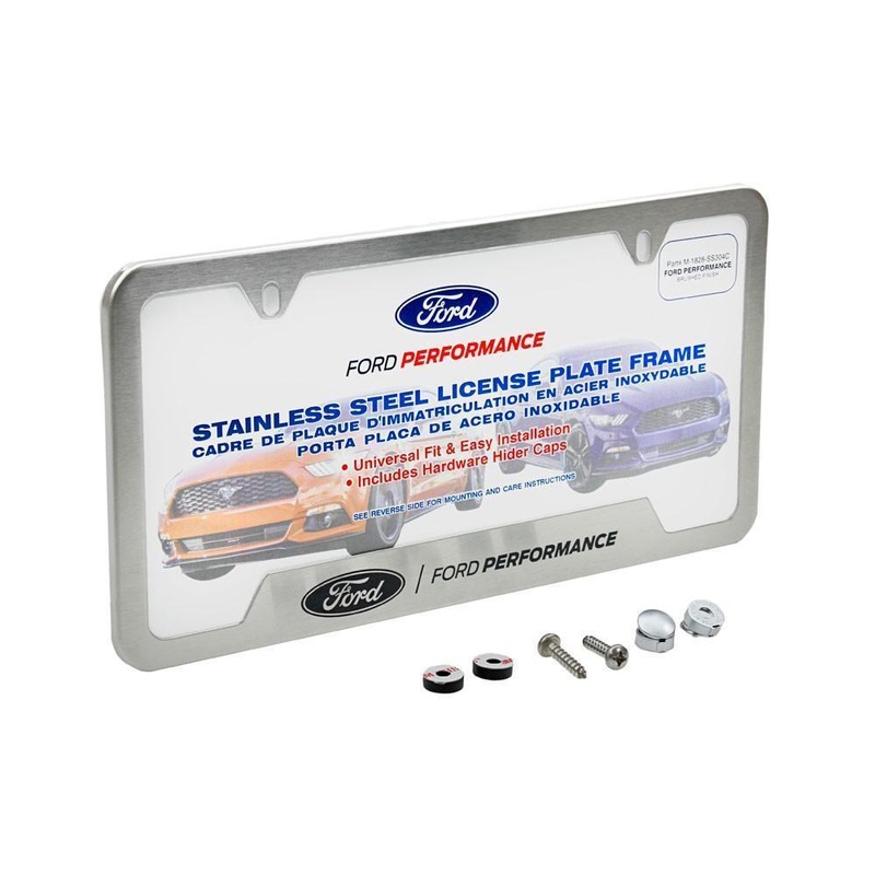 Ford Performance Stainless Steel License Plate Frame (M-1828-SS304)