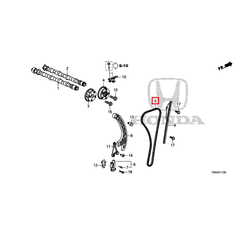 Honda OEM Cam Timing Chain | 2016-2021 Honda Civic 1.5T/Si (14401-59B-003)
