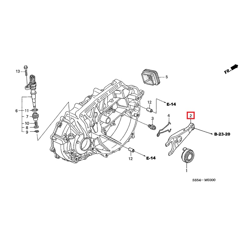 Honda OEM Clutch Release Fork | 2016-2021 Honda Civic 1.5T/Si/Type-R (22821-PPP-000)