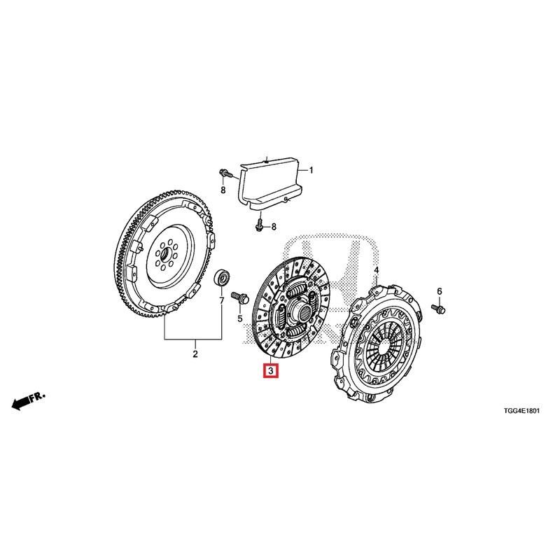 Honda OEM Friction Disk | 2017-2021 Honda Civic Type-R (22200-5DE-003)