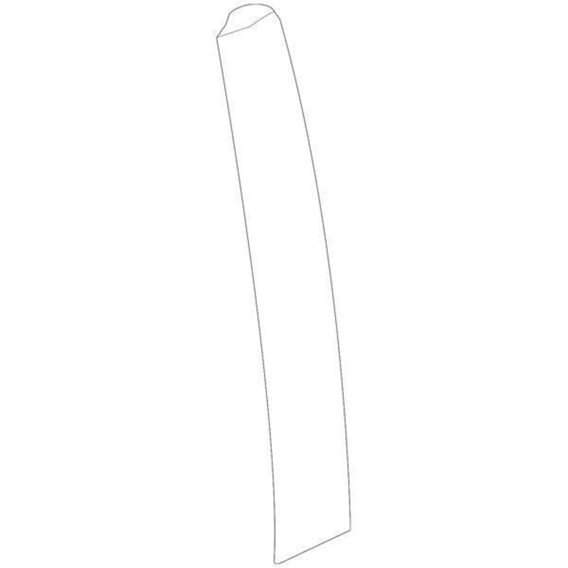 Honda OEM Front Door Window Side Garnish - Passenger Side | 16-21 Honda Civic Sedan (72430-TBA-A01)