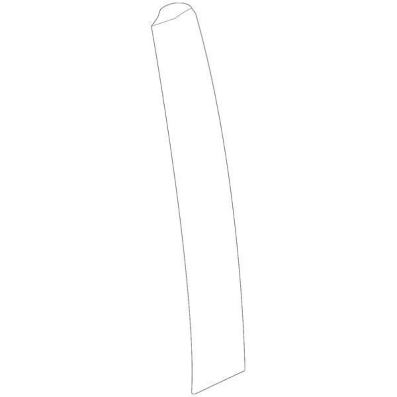 Honda OEM Front Door Window Side Garnish - Passenger Side | 17-21 Honda Civic Hatch (72430-TED-T01)