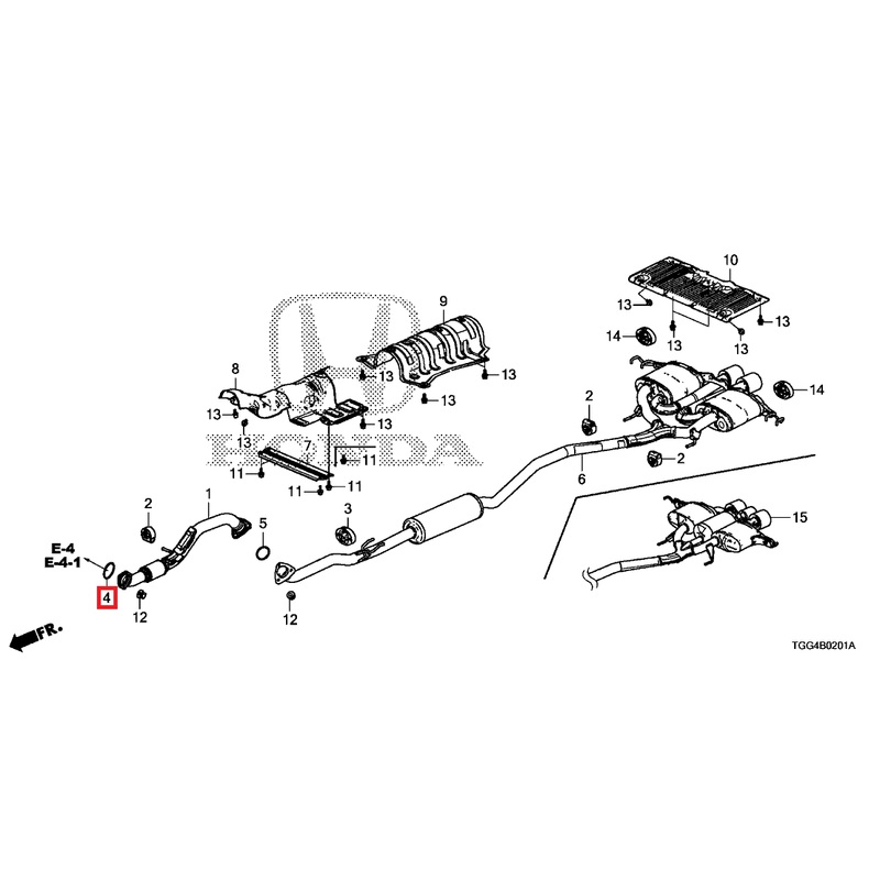 Honda OEM Front Pipe Gasket | 2016-2021 Honda Civic 1.5T/Si (18302-SP0-003)