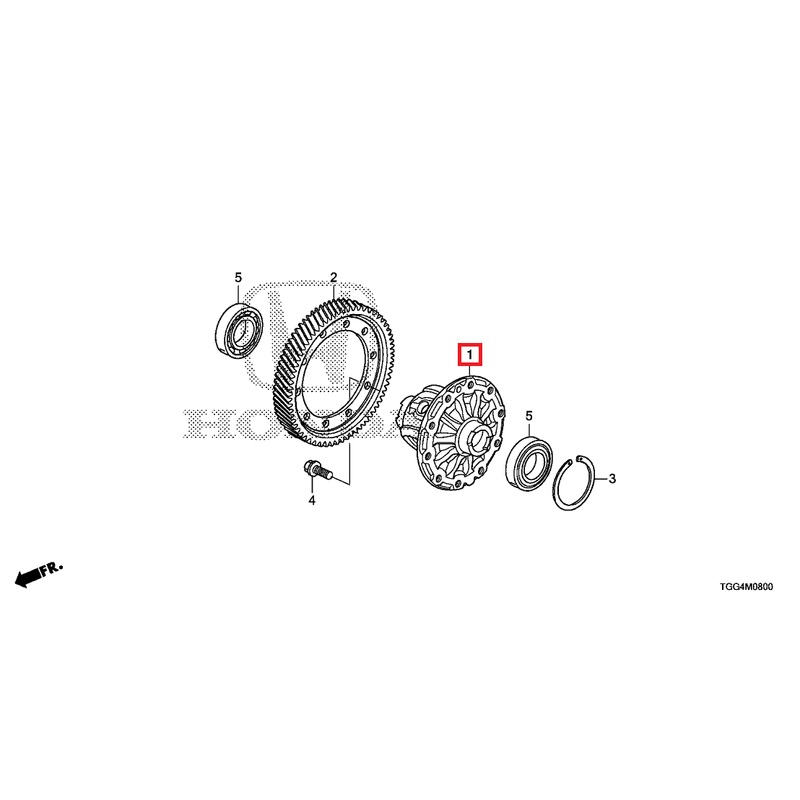 Honda OEM MT Differential | 2016-2021 Honda Civic 1.5T non-Si (41100-57A-000)