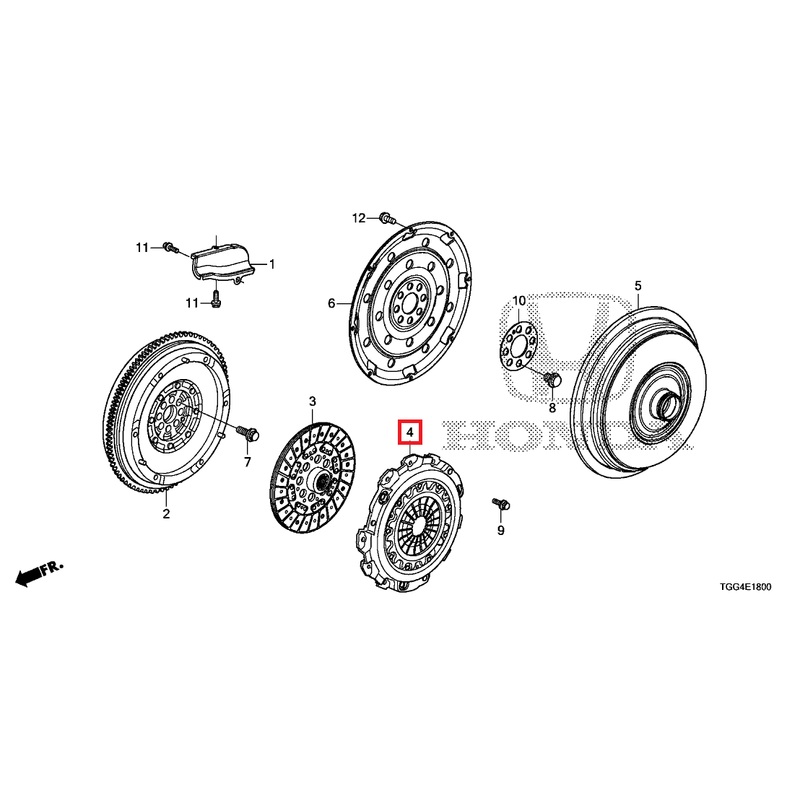 Honda OEM Pressure Plate | 16-21 Honda Civic 1.5T/Si & 18-19 Accord Sport (22300-5CC-003)