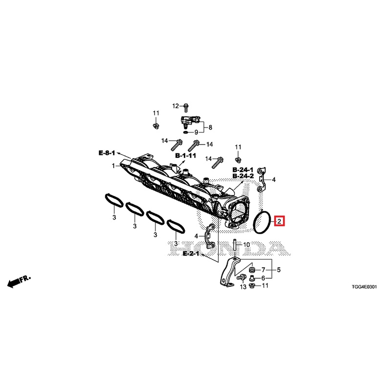 Honda OEM Throttle Body Gasket | 2017-2021 Honda Civic Type-R (17107-R40-A01)
