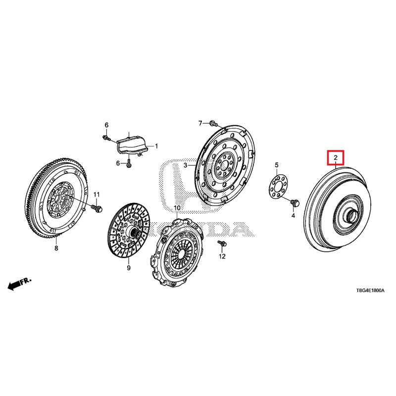 Honda OEM Torque Converter | 2016-2021 Honda Civic 1.5T non-Si (26000-59C-305)