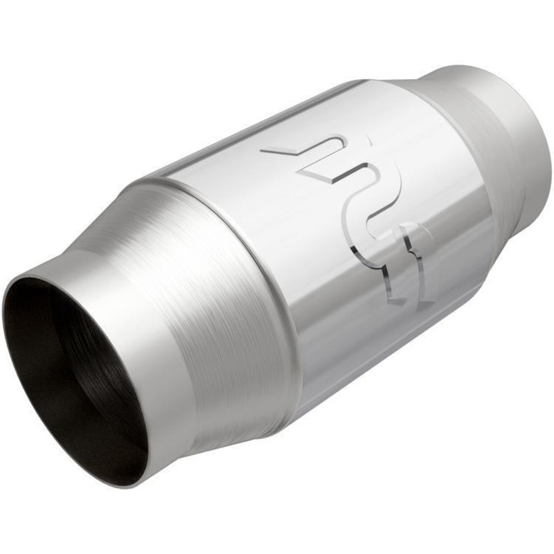 MagnaFlow Premium High Flow Metallic Cat - 4" OD x 8.5" L - 3" In/Out (69009)