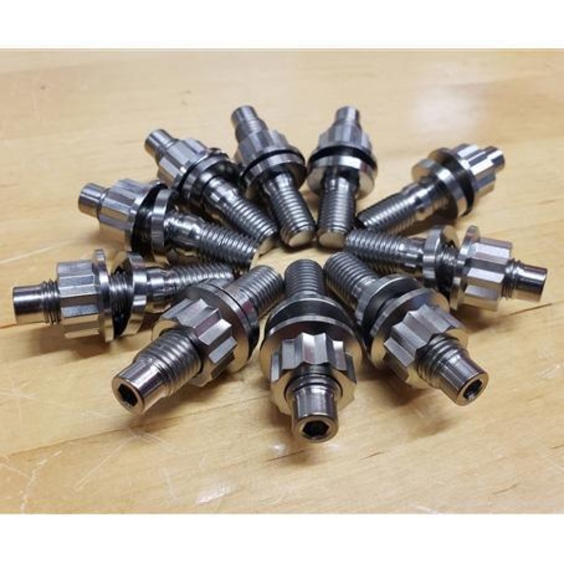 P2R Titanium Exhaust Manifold Stud Kits | 01-03 Acura TL/CL & 98-02 Honda Accord V6 (BK1011)