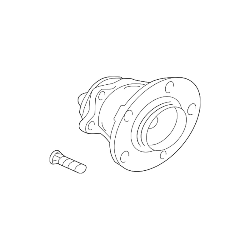 Mitsubishi OEM Rear Hub Assembly | 2008-2015 Mitsubishi Evo X (3785A015)