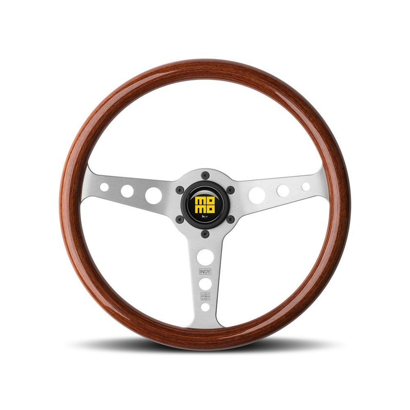 MOMO Indy 350mm Mahogany Wood Steering Wheel (IND35MA0P)