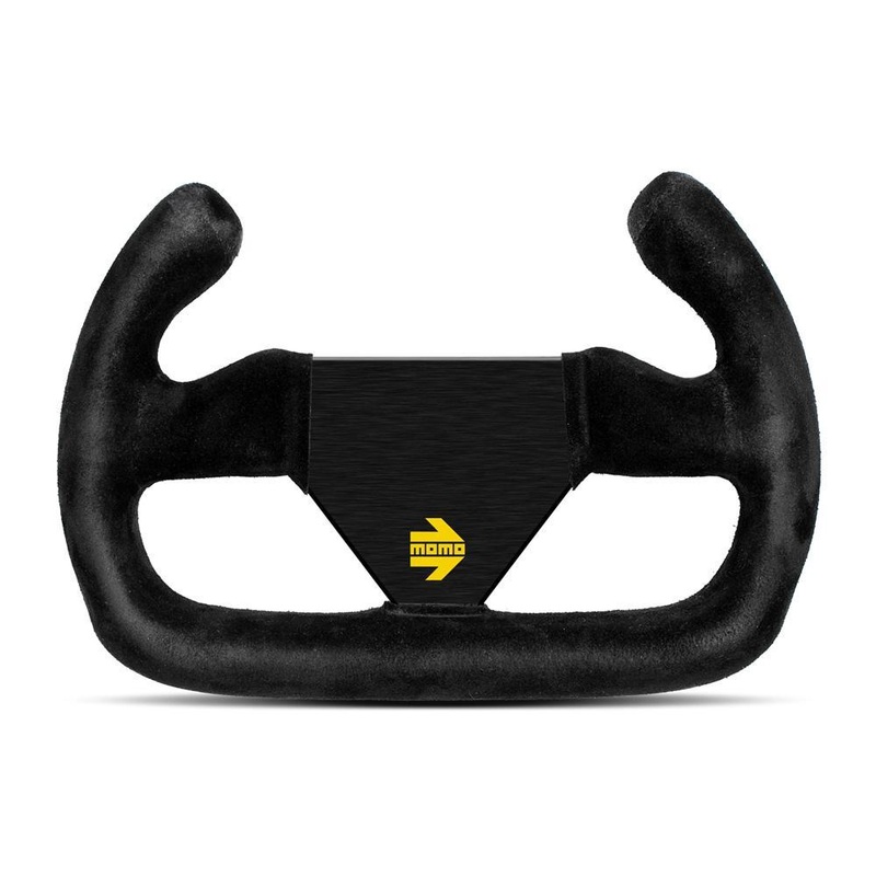 MOMO MOD.12/C 250mm Black Suede Steering Wheel (R1922C/25S)