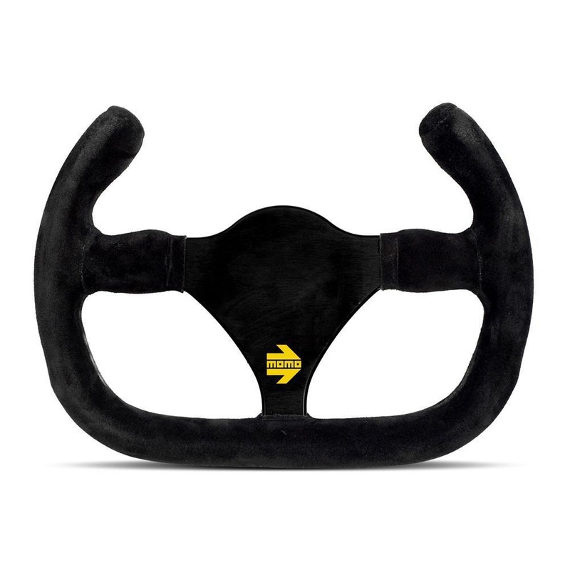 MOMO MOD.27/C 270mm Black Suede Steering Wheel (R1925C/27S)