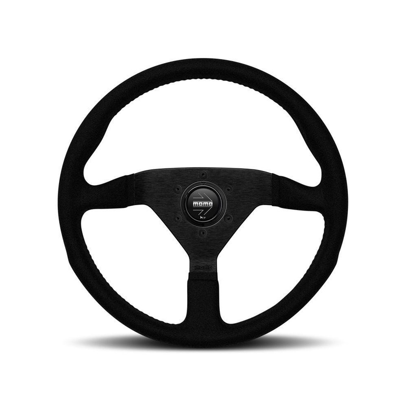 MOMO Montecarlo 320mm Black Alcantara Steering Wheel (MCL32AL)