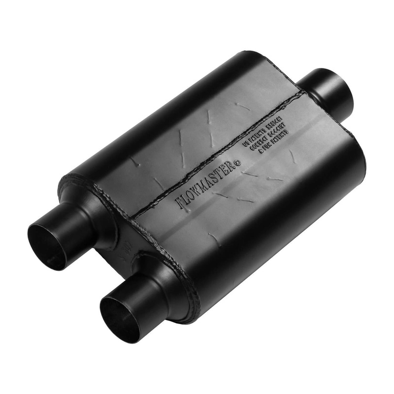 Flowmaster 40 Series Muffler - 2.5" Dual In / 3.0" Center Out - 19"x9.75"x4" (425403)