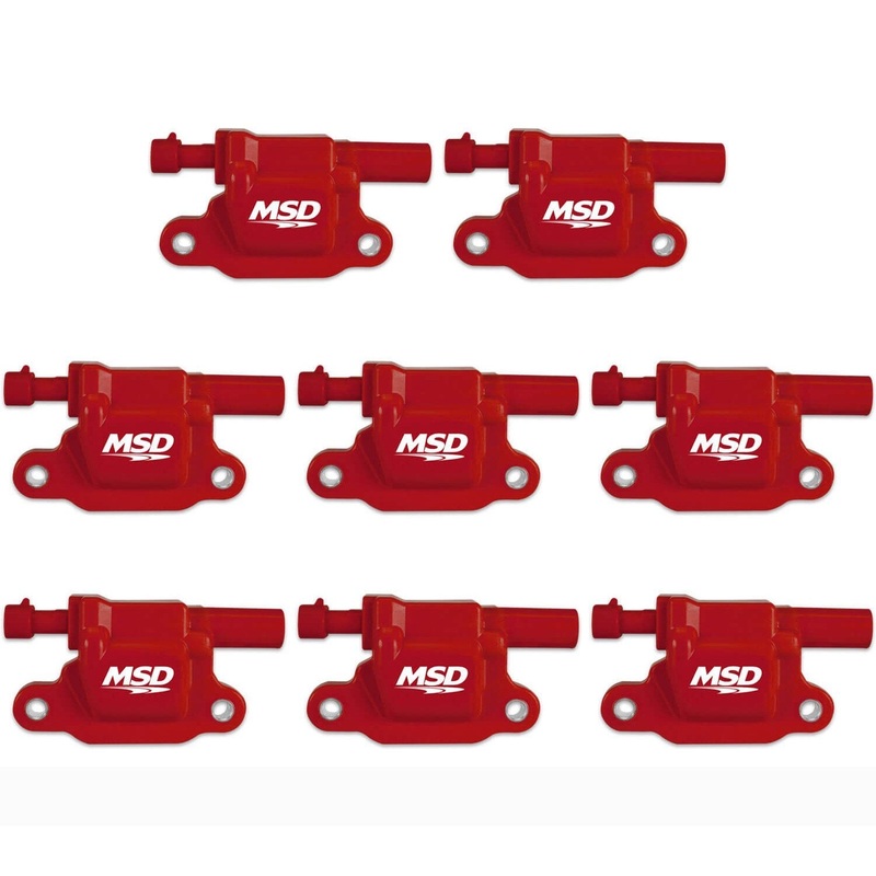 MSD Blaster LS Coils - 8 Pack | 2005-2013 GM LS2/LS3/LS4/LS7/LS9 Engines (82658)
