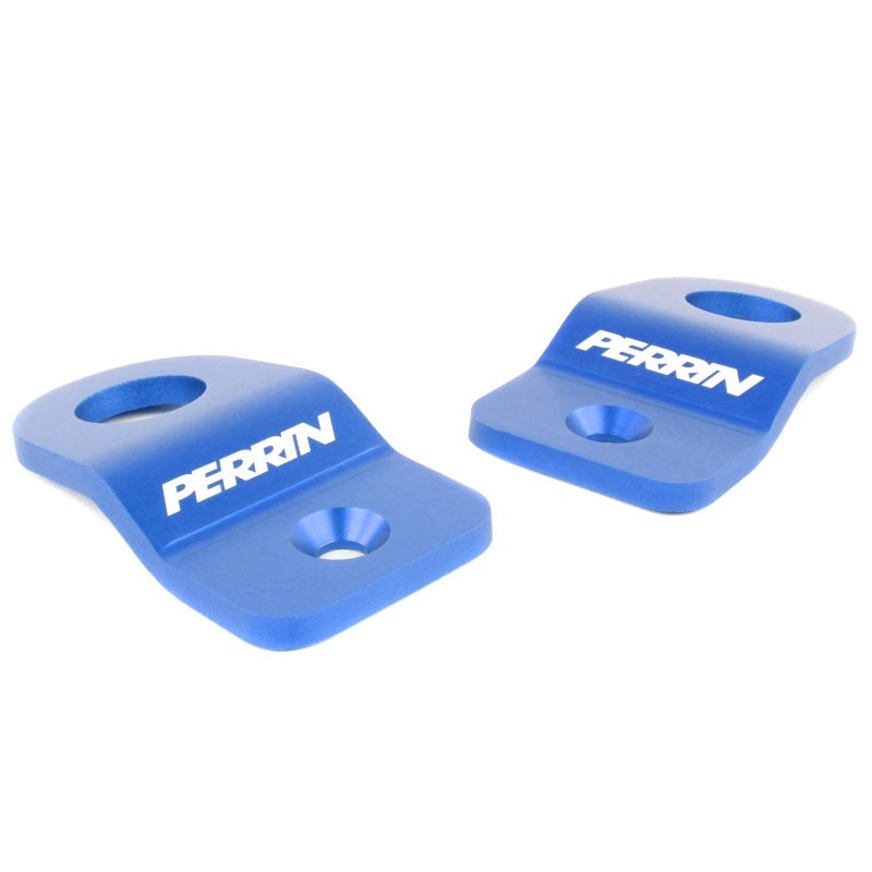 Perrin Upper Radiator Bracket Set - Blue | 2008-2021 Subaru WRX/STI (PSP-ENG-521BL)