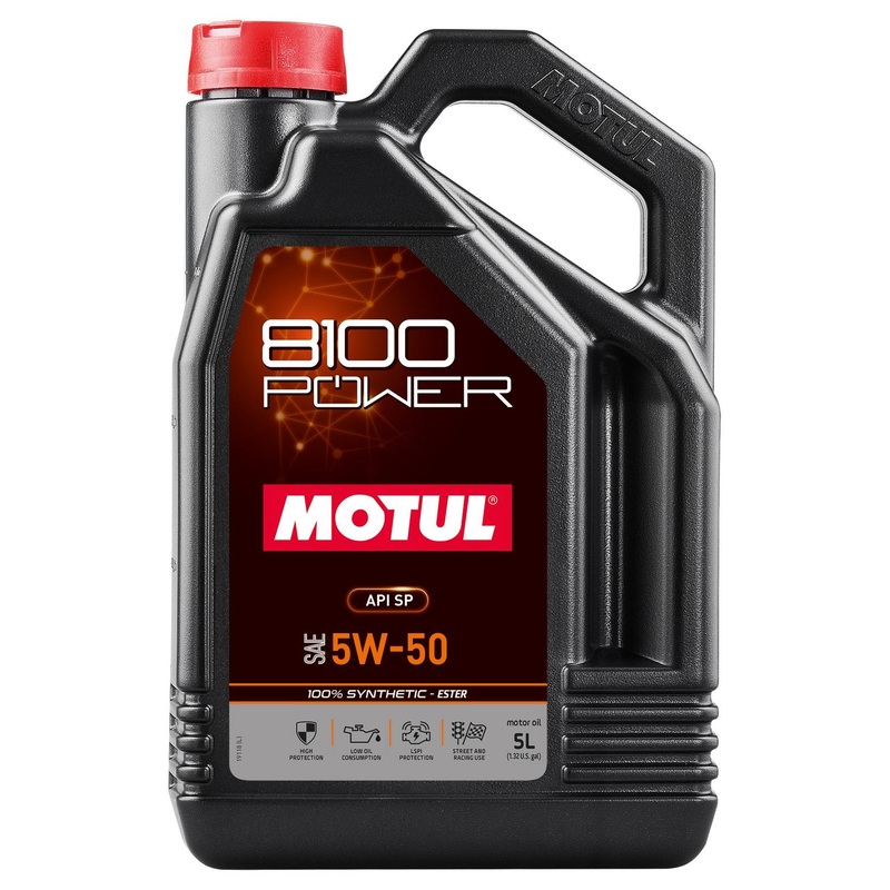 Motul 8100 Power 5W50 Full Synthetic Engine Oil (111812)