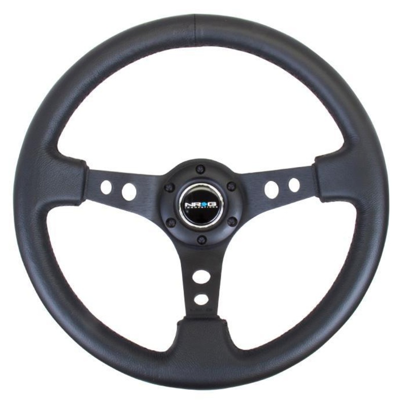 NRG RST-006 Sport Steering Wheels - 350mm x 3" Deep - Premium Leather