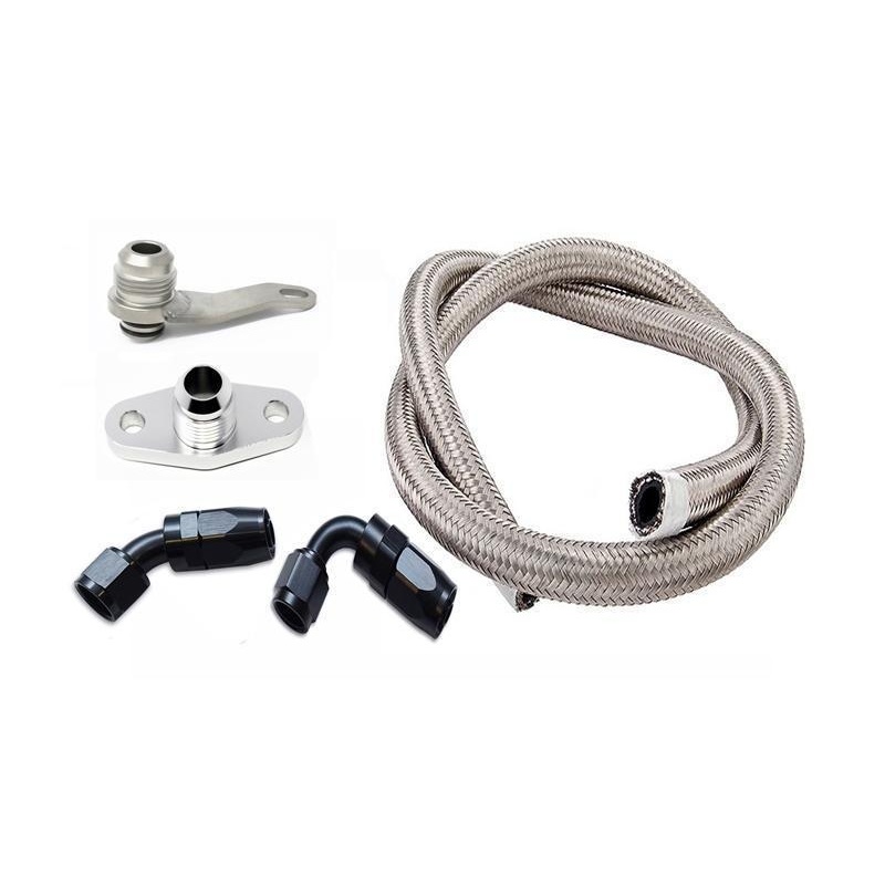 Torque Solution -10AN Turbo Oil Return Line Kit for GT/GTX and Borg Warner EFR | Subaru EJ (TS-SU-486K-G)
