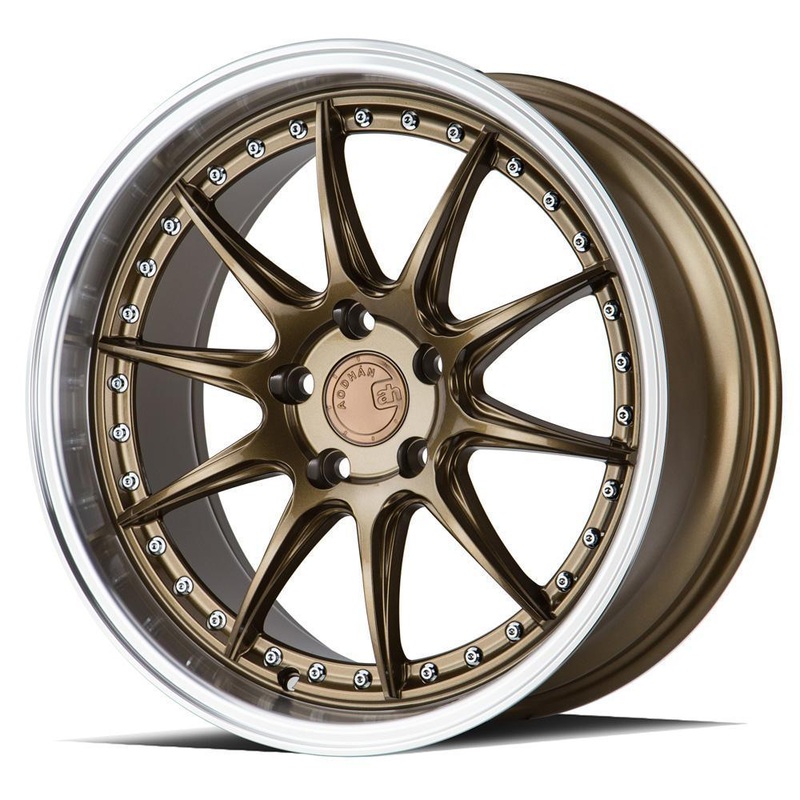 AodHan DS07 Wheels - 5x114.3 18" - Bronze w/Machined Lip