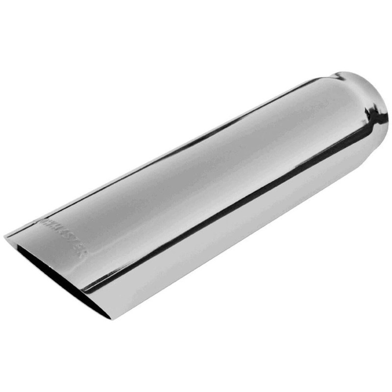 Flowmaster 3.0" Angle Cut Weld-On Exhaust Tip - 2.5" Inlet / 12" Length (15362)