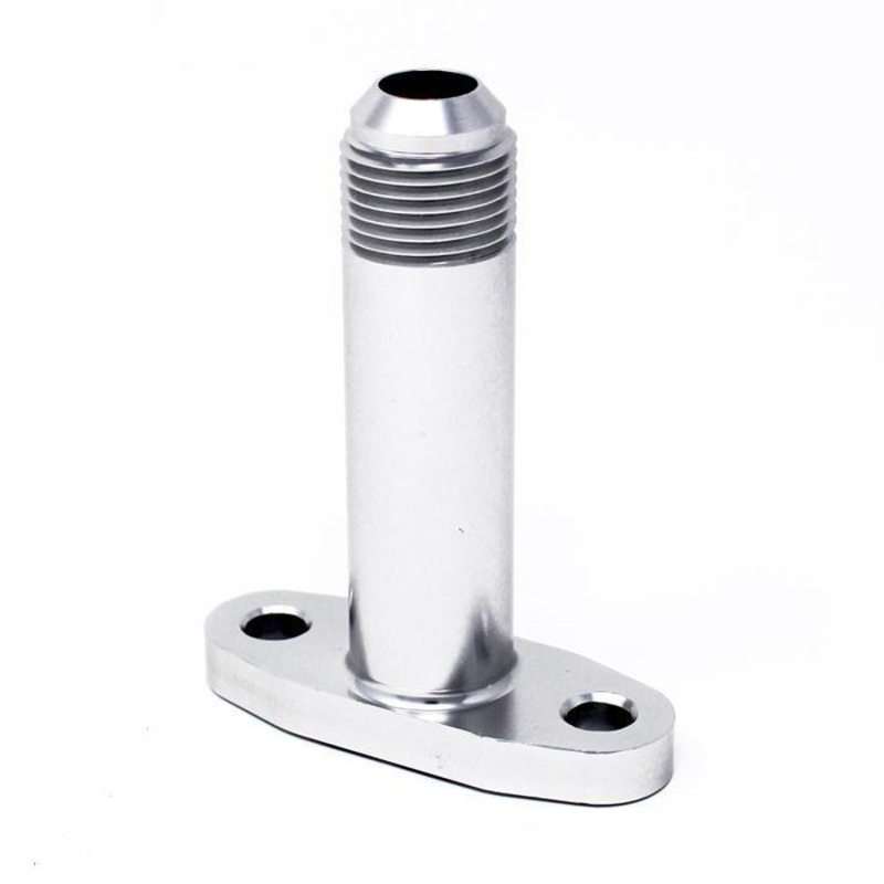 Torque Solution Extended Port Matched -10AN Oil Drain Flange for T3/T4 Turbos (TS-UNI-588)