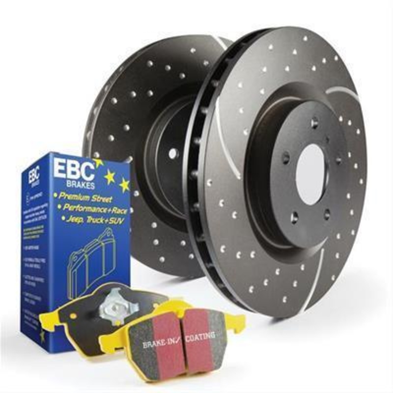 EBC Brakes Stage 5 Superstreet Front Brake Upgrade | 2008-2015 Mitsubishi Evo X (S5KF1785)