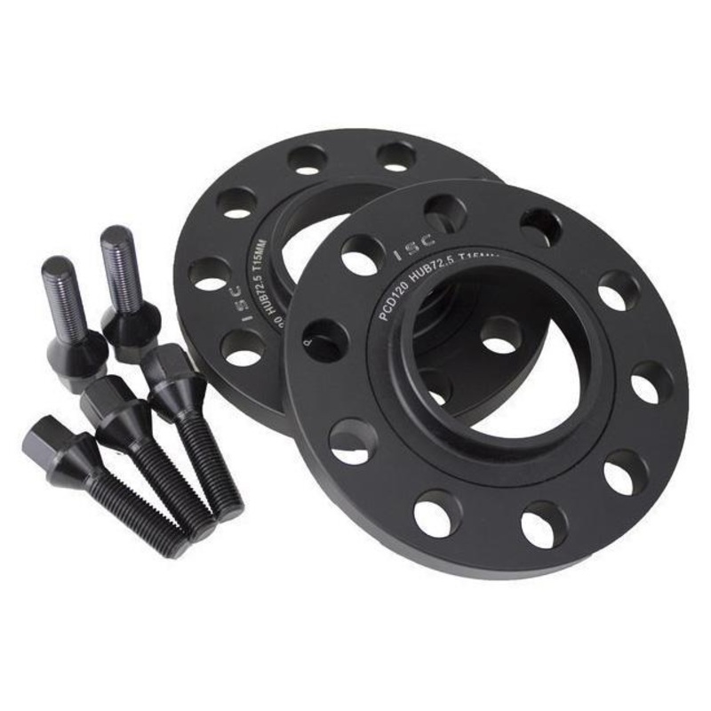 ISC 15mm Wheel Spacers - 5x120 PCD / 72.6mm Center Bore (WSBMW15B)