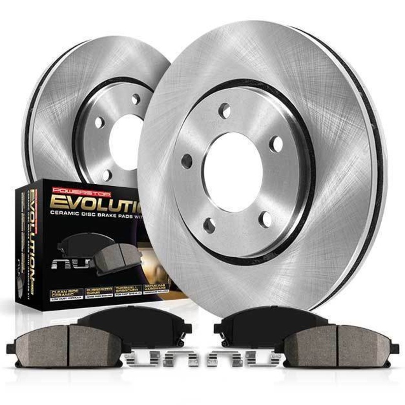 Power Stop Autospecialty Brake Kit - Front | 2015-2021 VW Golf R & GTI Mk7 w/ Performance Brakes (KOE7175)