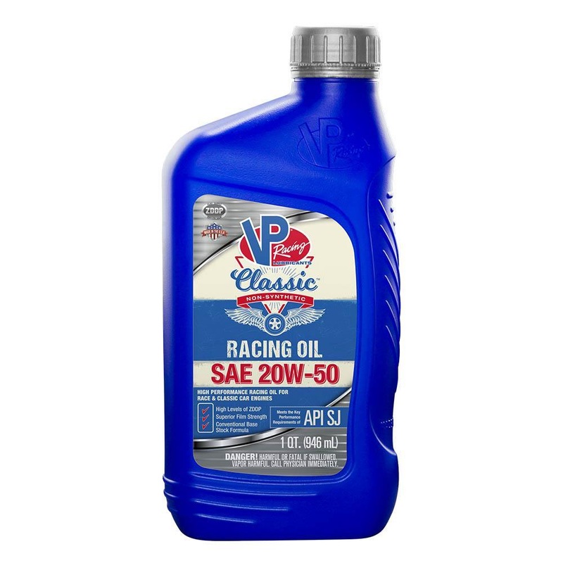 VP Racing Fuels SAE 20W-50 Classic Non Syn Racing Oil - 1 Quart (2691)